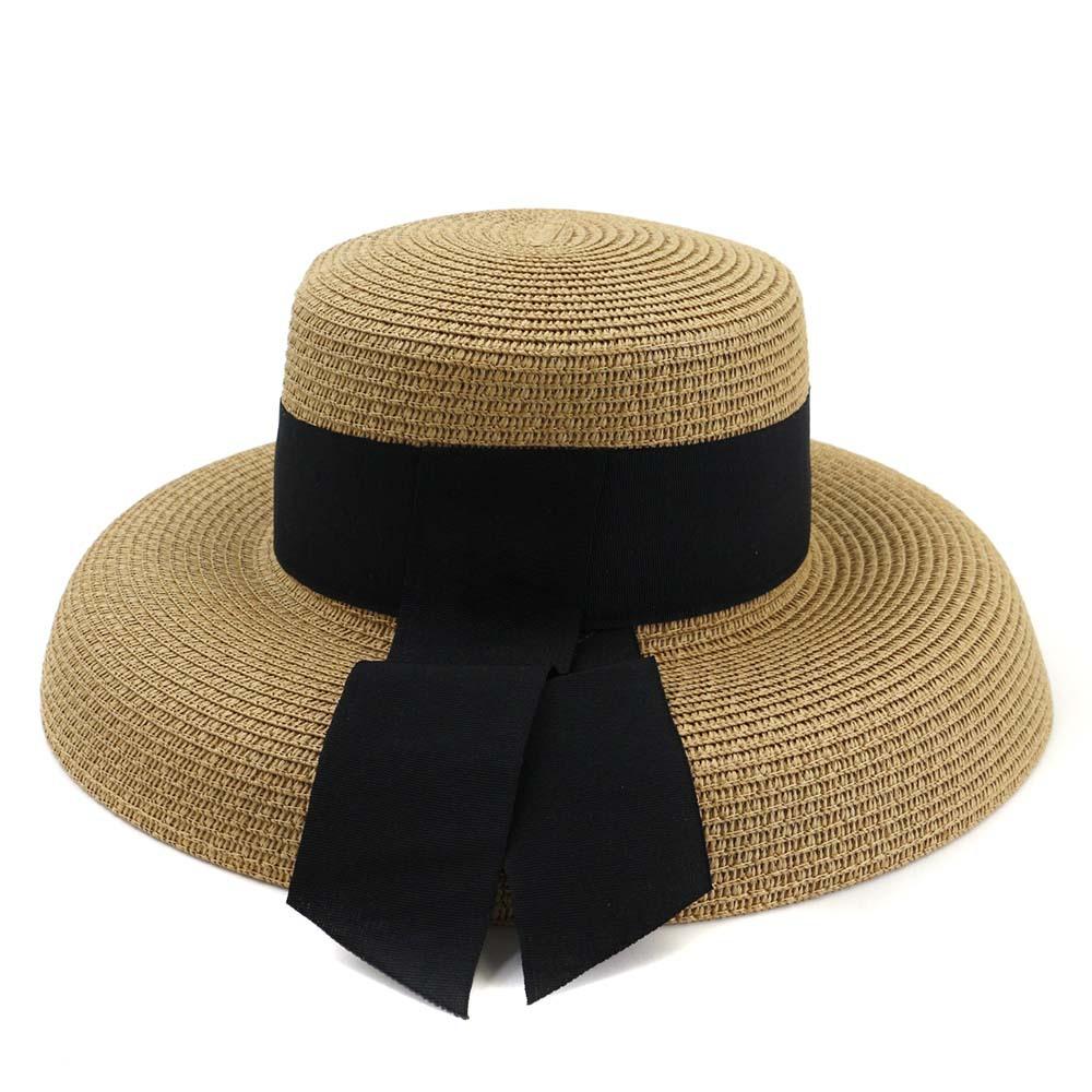 Straw Hat Big Brim Women Summer Outdoor Travel Beach Vacation Seaside Sun Hat Sunhat Bucket Hat