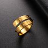 Viking Norse Runes Adjustable Ring for Men Women Stainless Steel Vintage Couple Jewelry Gift Amulet