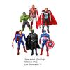 6 Stück/Set Dekorative Avengers Actionfiguren Captain America Iron Man Sammler-Miniatur Die Avengers Ornament für Kinder