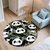 Panda Pattern Round rug,Carpet Rug for Living Room Bedroom Sofa Playroom Decor,Non-slip Floor Mat,Holiday Gifts and Birthday Gifts