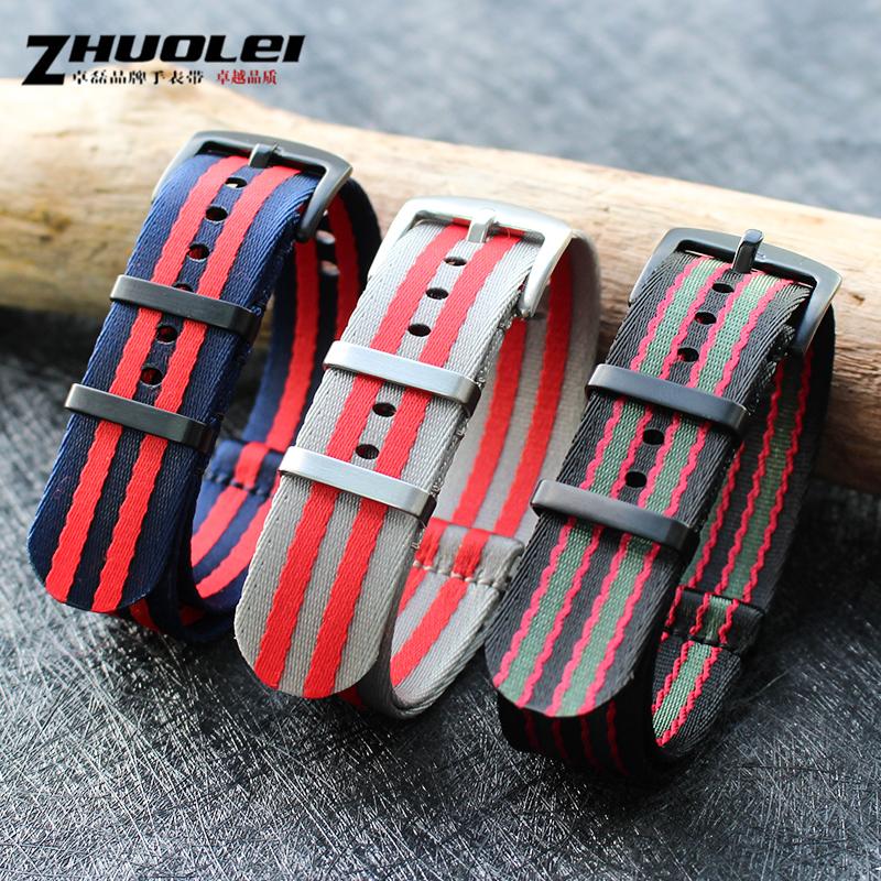 Hochwertiges Nylon-Uhrenarmband für Omega Seamaster Speedmaster Rox Mido Seiko Armband 20mm 22mm
