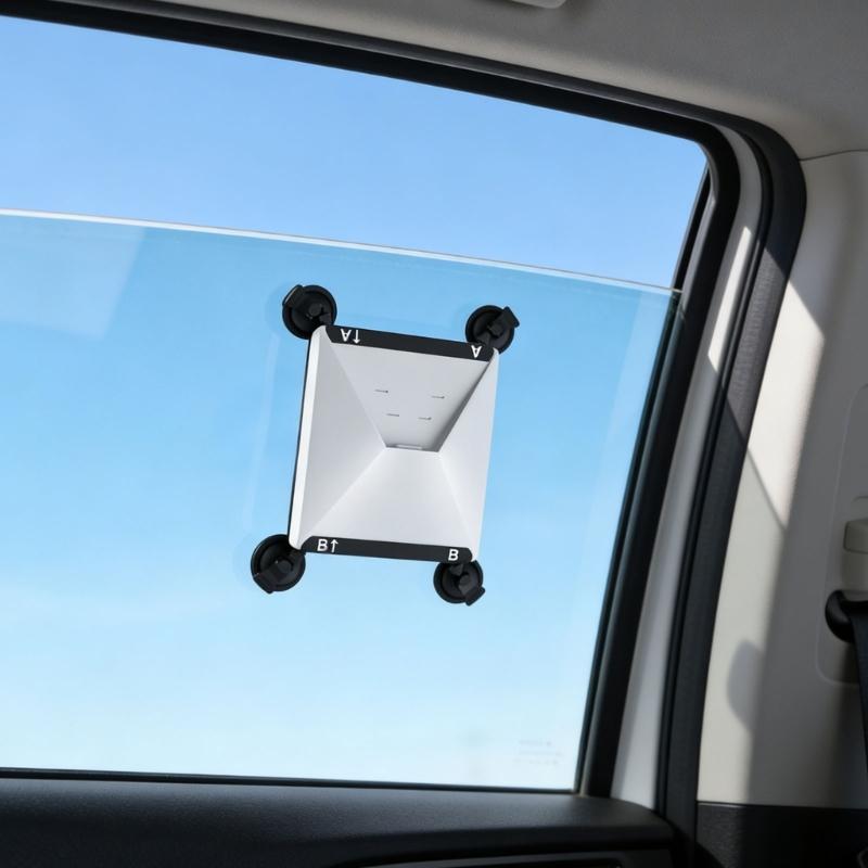 Strong Suction Car Mount Portable Suction Cup Holder for Vehicle Window Ensures Shaking Easy Mounting for Satellite