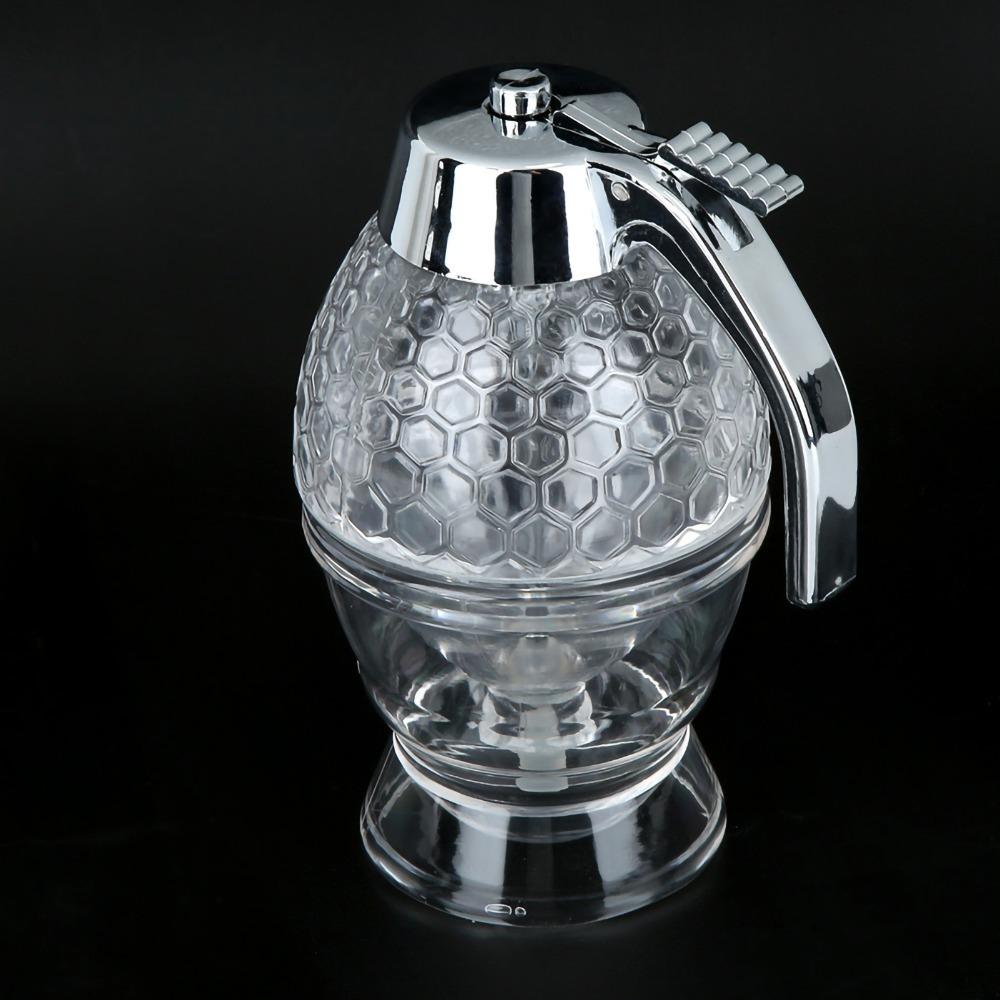 With Stand Honey Dispenser 200ml Honey Jar Vintage Syrup Dispenser  Picnic Use