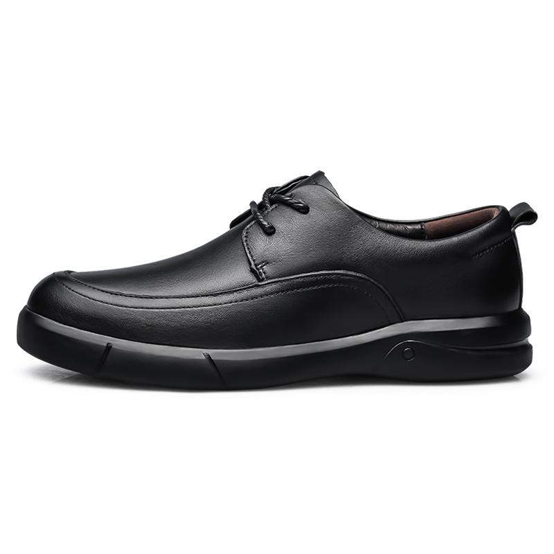 2024 Men's Genuine Leather Shoes 38-46 Soft Anti-slip Rubber Loafers Shoes Man Casual Flats Walking Driving Shoes Lightweight