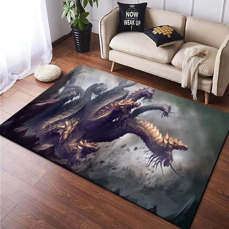 Fire-breathing Dragon Floor Mats Door Decoration Home Living Room Floor Mats