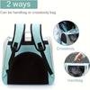 Large capacity collapsible pet backpack with zip closure handle and mesh vent perfect for cats and small dogs traveling