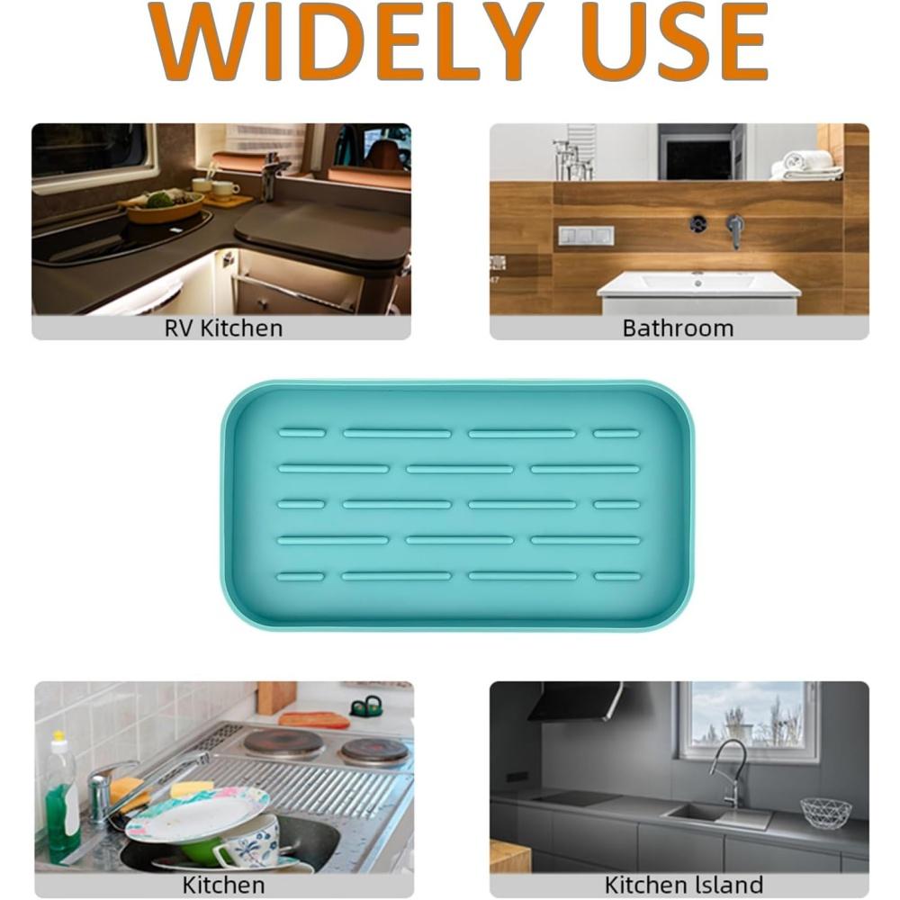 Flexible Silicone Drain Tray Kitchen Sink Organizer Specifications Flexible Part Name Note Package Content Features Silicone