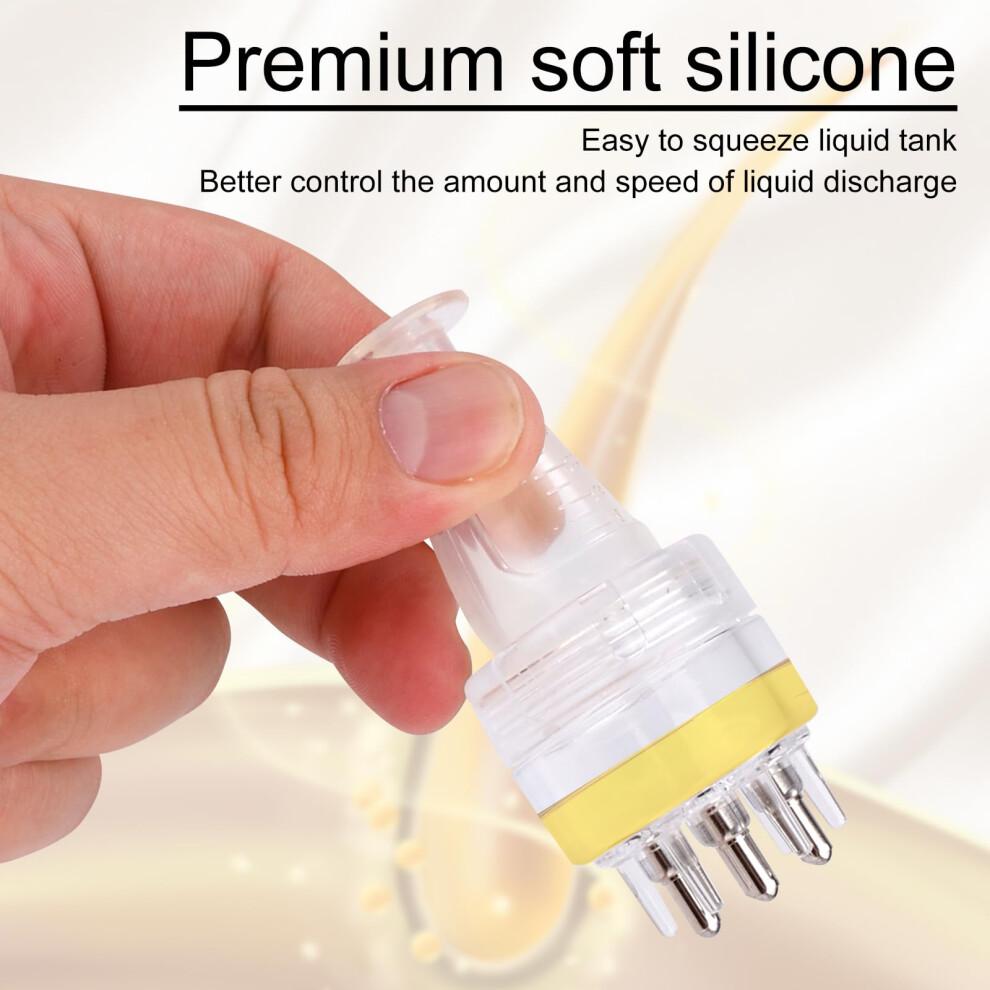 Hair Serum Applicator with Controlled Flow and Gentle Massage Comb, Minoxidil Scalp Applicator Bottle 2pcs