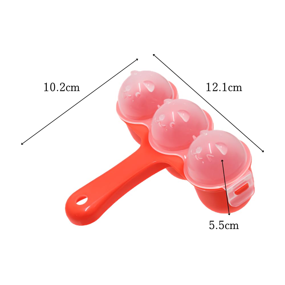 Cannot Be Rice Ball Maker Onigiri Makes 3 At Once Just Put In and Shake Perfect for Character Decorated and Lunch Box Making 1 Piece [Color Specified]