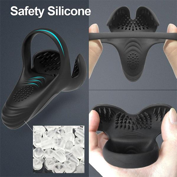 Penis Massager Vibrator Cockring Penis Cock Ring On for Man Delay Ejaculation Sex Toys for Men Penisring Scrotum Stimulator