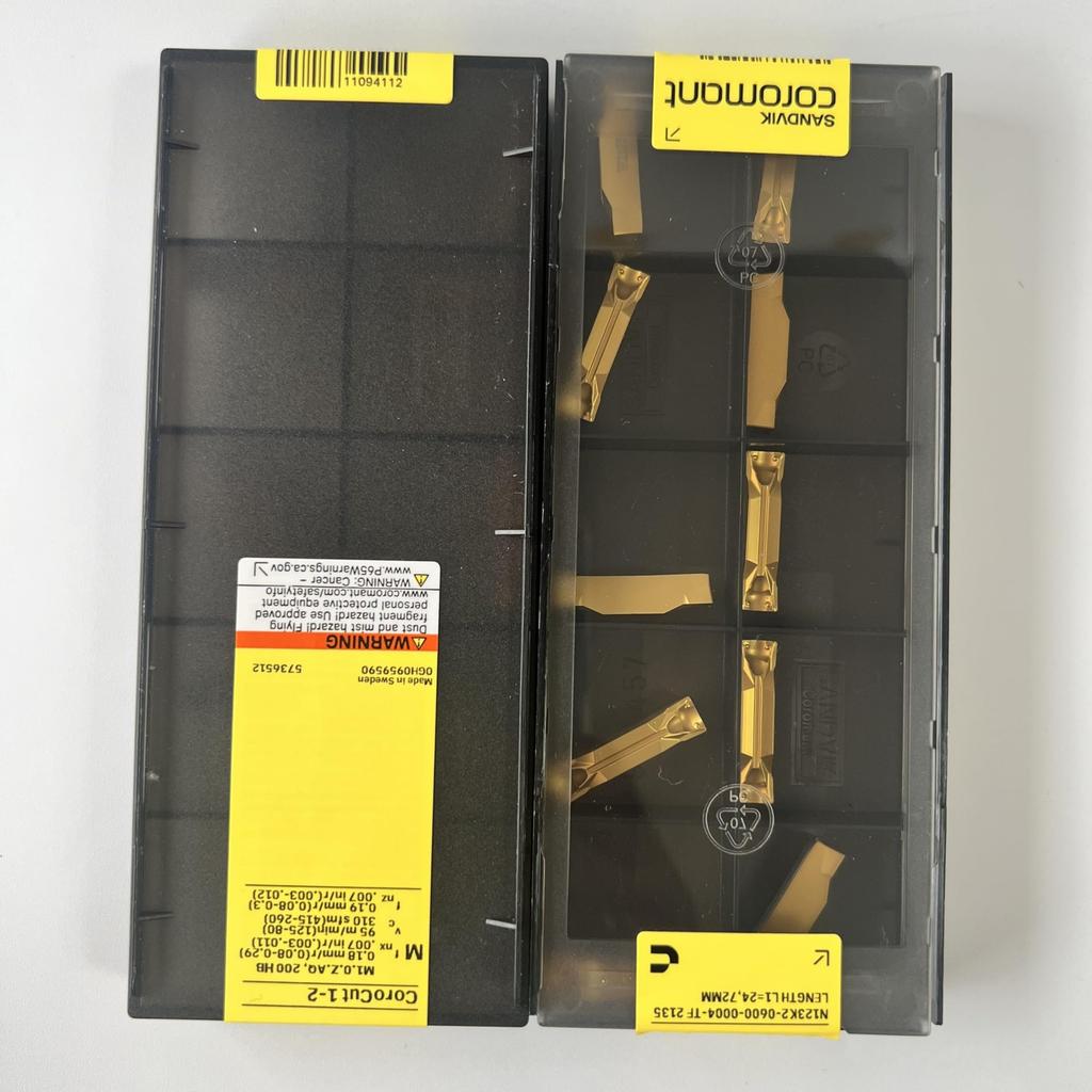 SANDVIK / N123K2-0600-0004-TF 2135 / Original Swedish hard alloy blade 10 Pcs