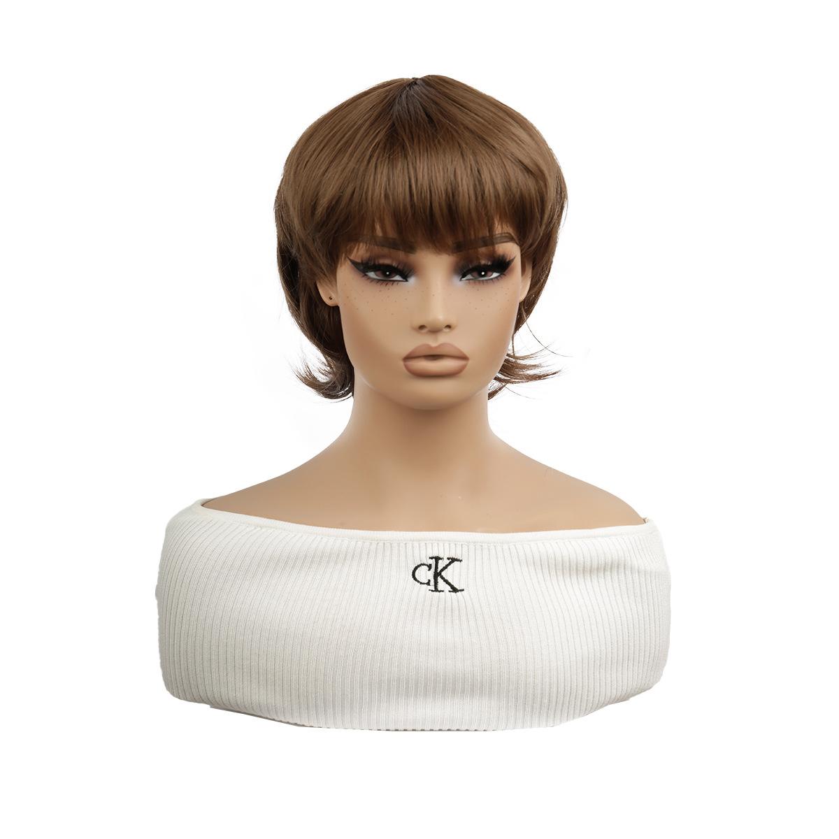 

Женские Золотисто-Коричневые Парики Натуральные Короткие Волнистые Синтетические Черные Красные Парики С Челкой Повседневные Вечерние Волосы Термостойкое Волокно золотисто-коричневый