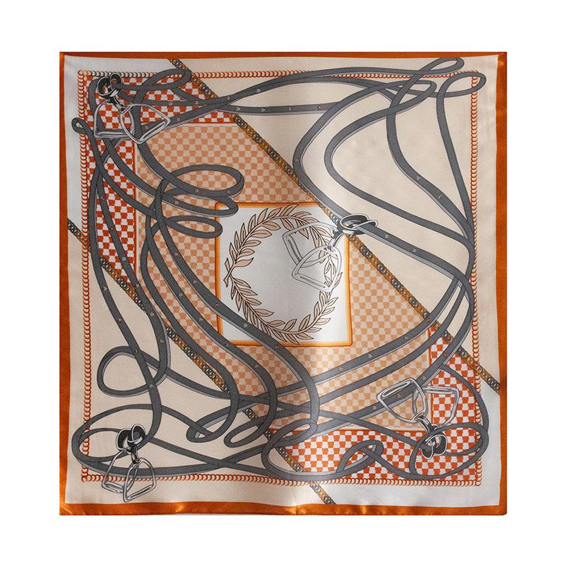 

Silk high-end sense new women s atmosphere fashion versatile small square scarf
