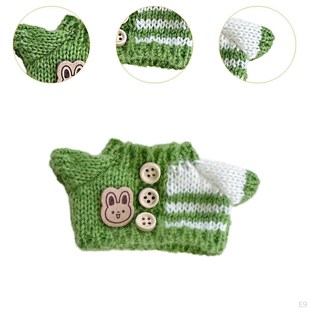 Doll Knitted Sweater Accessories DIY for Little Girls Photo Props Fashion Dress Up Stuffed
