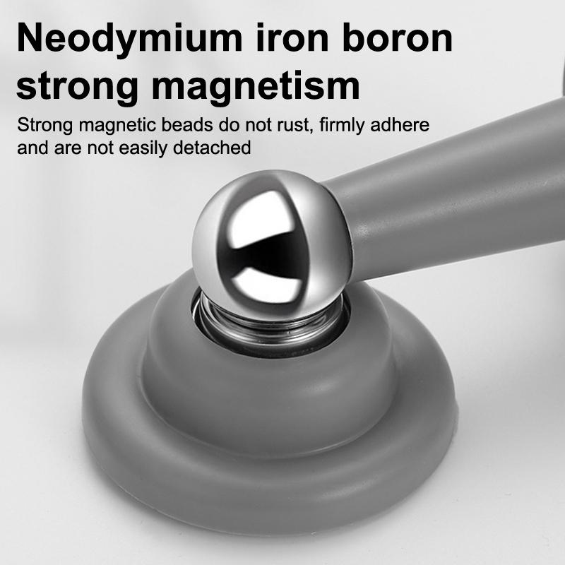 Stainless Steel Magnetic Doorstop Non-Punch Wind-Proof Door Stopper Wall Mounted Floor Mounted Door Holder Door Hardware