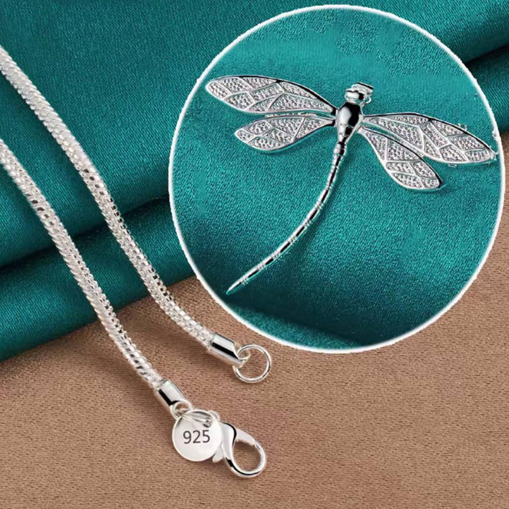 Kupfer 40-75cm Kette Großer Libellenanhänger Halskette Für Frauen Hochzeit Verlobung Party Modeschmuck