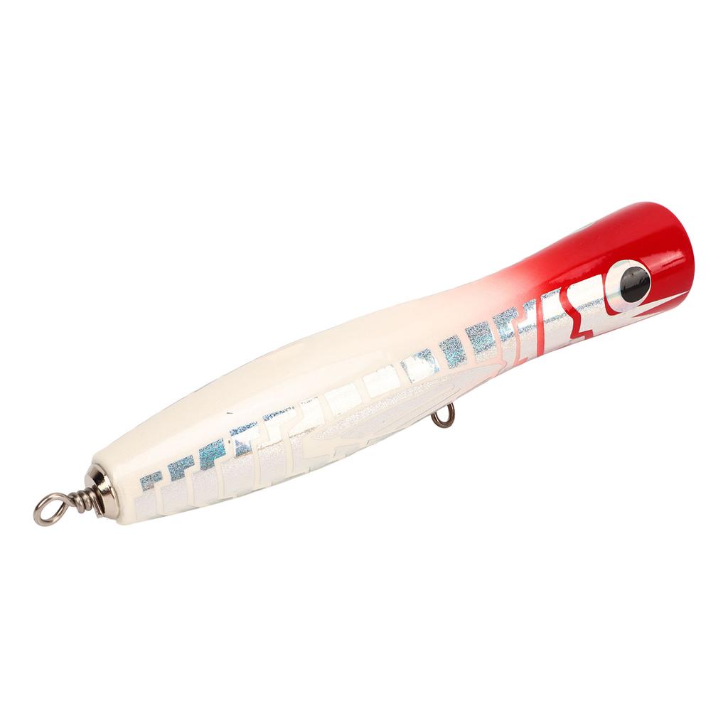 Popper Fishing Lure Attractive Colors Reflective Basswood 7.1in 3oz Large Popper Fishing Lure for Bass Tuna GT