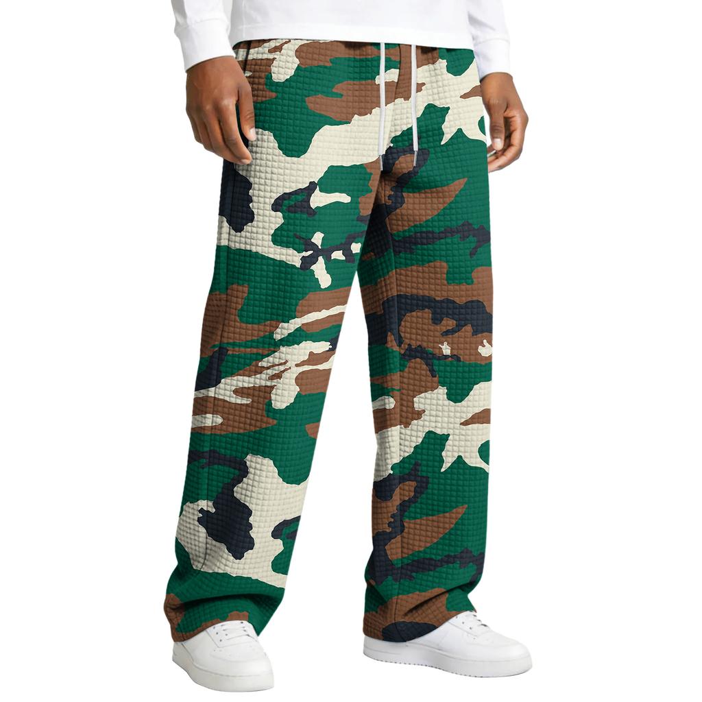 Herren Relaxed Fit Kordelzug Gerades Bein Hose