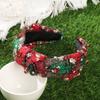 Wide Christmas Hair Hoops Thanksgiving Gift Headbands Bezel Hair Bands Ladies Fashion Hair Accessories Head Band Hoops Headwear
