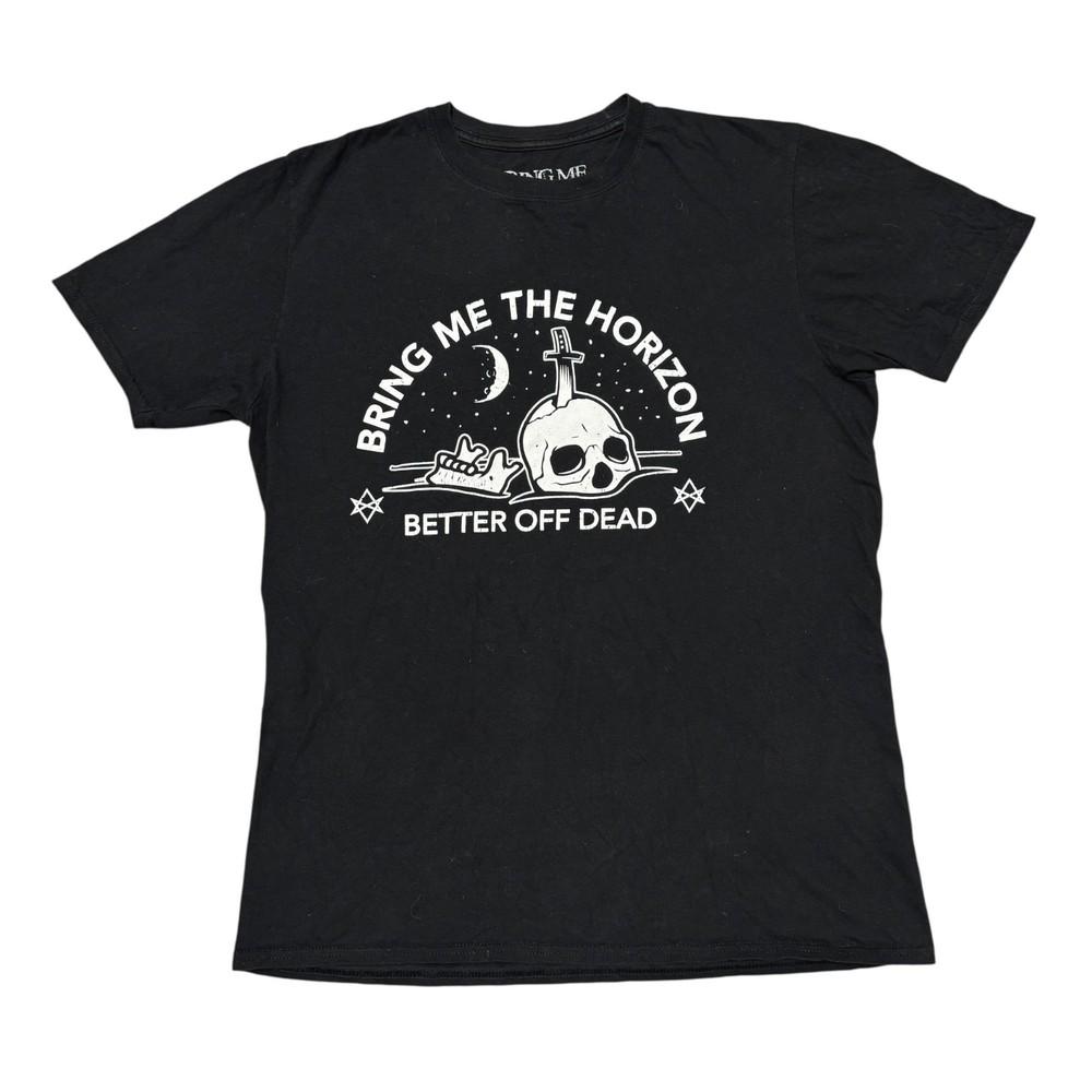 

Bring Me The Horizon Shirt Large Black Tour Y2K Concert Metalcore Rock Band Tee Unisex T-Shirt XXL