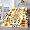 2026 New Arrivals Cozy Retro Floral Print Flannel Blanket Soft, Warm & Versatile for Sofa, Bed, Car, Office, Camping All-Season Gift Idea, Cute Travel
