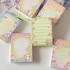 50 Sheets Lovely Rainbow Rabbit Bear Memo Pads To Do List Journal Notepad Kawaii Stationery DIY Material Paper