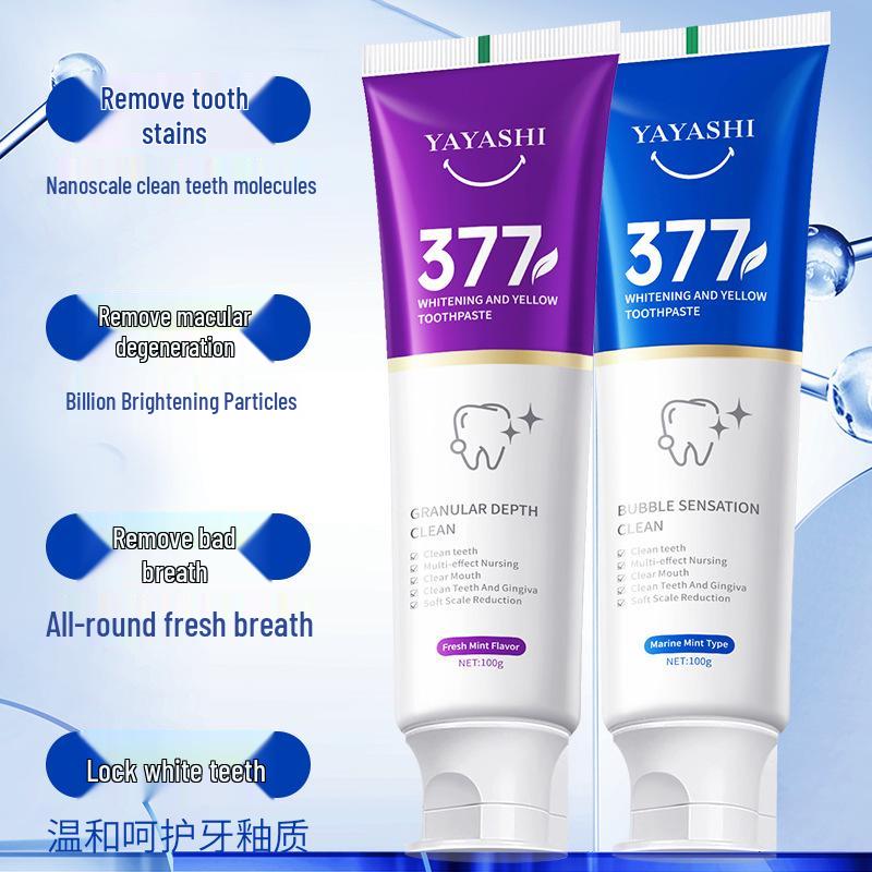 377 Fresh Breath Whitening Probiotic Toothpaste for Stain Reduction and Yellow Teeth