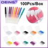 100Pcs Orthodontic Interdental Brush – Soft-Bristle, Straight-Type Interdental Cleaner for Ultra-Gentle Care and Brace Cleaning