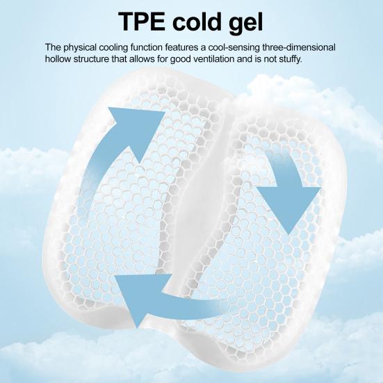 Gel Car Seat Cushion, Breathable Cooling Seat Cushions for Cars, Non-Slip & Comfortable Automotive Front Seats Cushion Pad for Driver, Chair