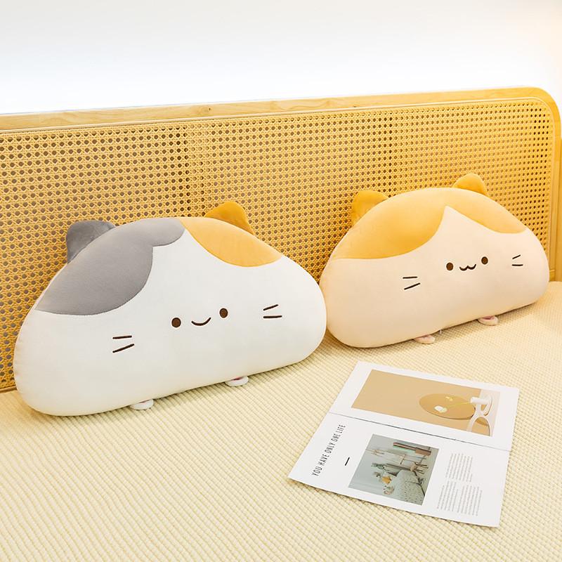 Threecolor Cat Plush Pillow With Soft Pp Cotton Filling For Girls And Boys