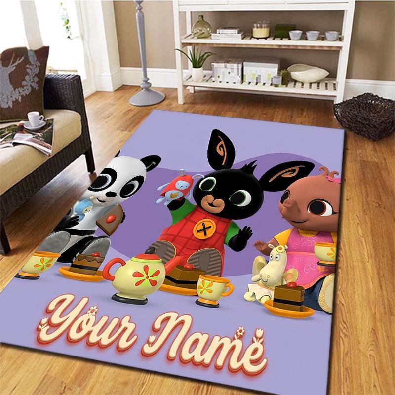 Bing Custom Name Carpet Rug for Living Room Bedroom Home Sofa Decoration,Kids play Non-slip Floor Mat