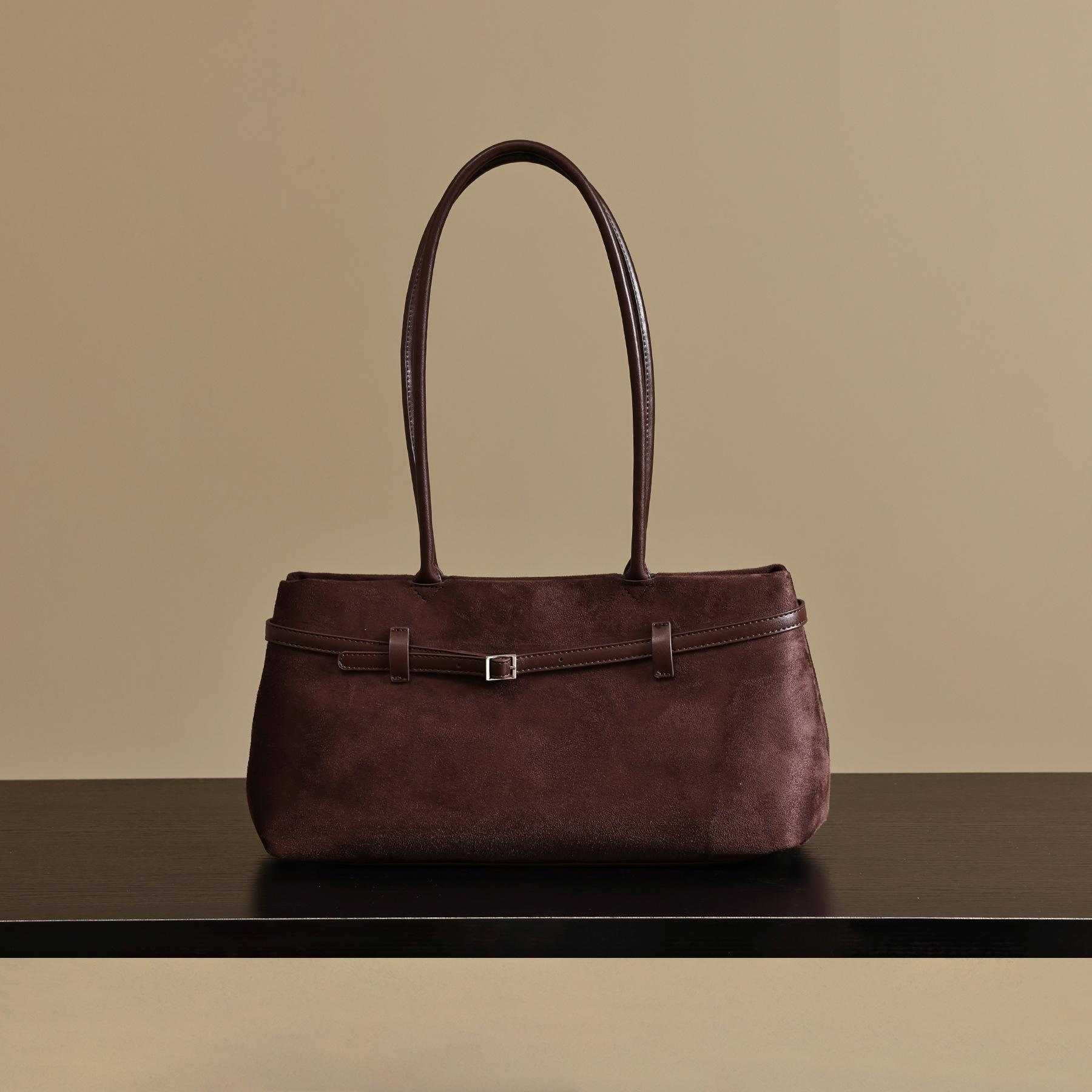 Retro Leather Tote Bag For Women 2025 New Style And High-end Sense Small Crowd Design Large Capacity Versatile Handbag 34x15x20CM 6385₽