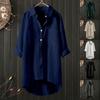 Women Casual Long Sleeve Loose Fit Open Front Cardigan Shirt Top Lightweight Button Down Blouse with Pocket