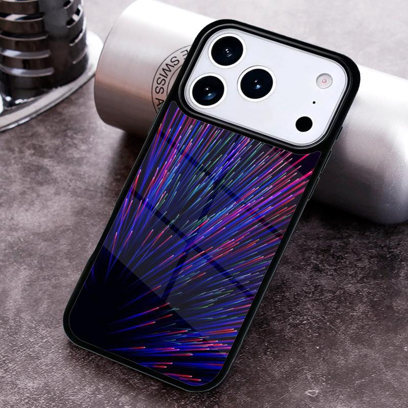 Lines Point Light Phone Case for iPhone 17 16 15 Pro Max Air 14 13 12 11 Plus Shockproof Capa Cover