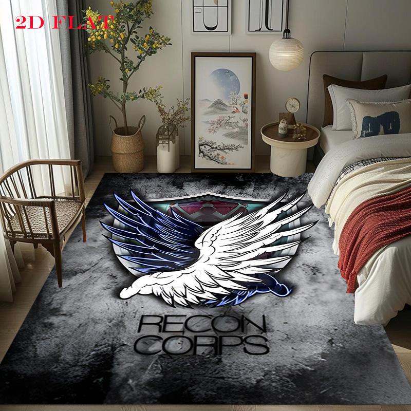 Attack Titan Eren Rug Carpet Floor Mats Home Decor Dormitory Decoration Bathroom Mat Office Chair Cushion