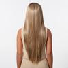 Synthetic 13x6 Lace Wigs Long Brown Ombre Blonde Straight Wig  for Women Daily Party Heat Resistant Fiber Wigs