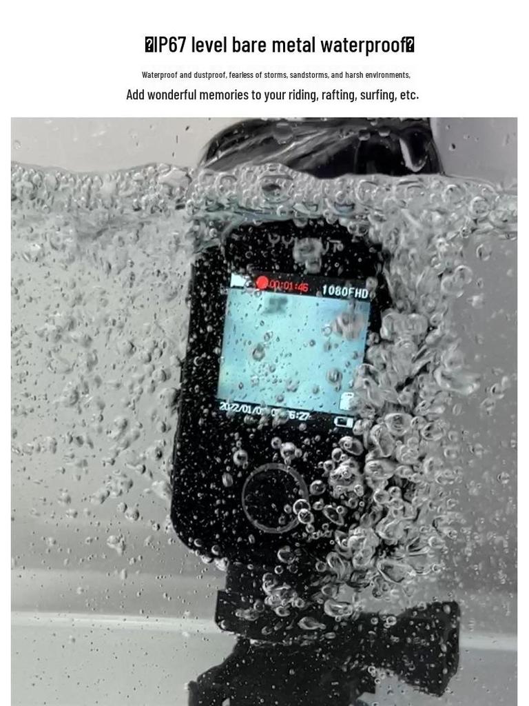 Waterproof HD Motorcycle Dash Cam with Anti-Shake Technology
