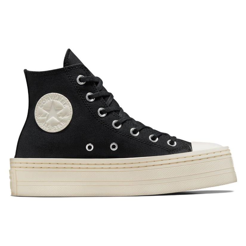 Converse Chuck Taylor All Star Modern Lift Classic Trend Comfortable Durable Lightweight High Top Canvas Shoes Women Sneakers Black A06141C