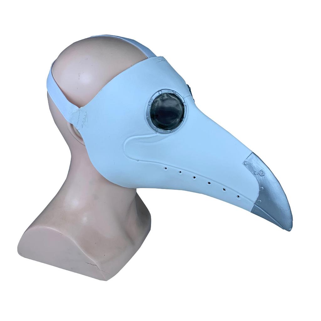 Halloween Plague Doctor Steampunk Mask - Gothic Black Death Costume Accessory