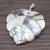 Natürliche weiße Muschel-Anhänger-Halskette, Modeschmuck, Blattform, trendige Abalone-Muschel-Halsketten, Geschenkideen, Schmuck, Großhandel, Geschenke für Liebhaber
