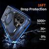 For Samsung Galaxy S25 Ultra Magnetic Case Ring Kickstand PC + TPU Hybrid Phone Cover