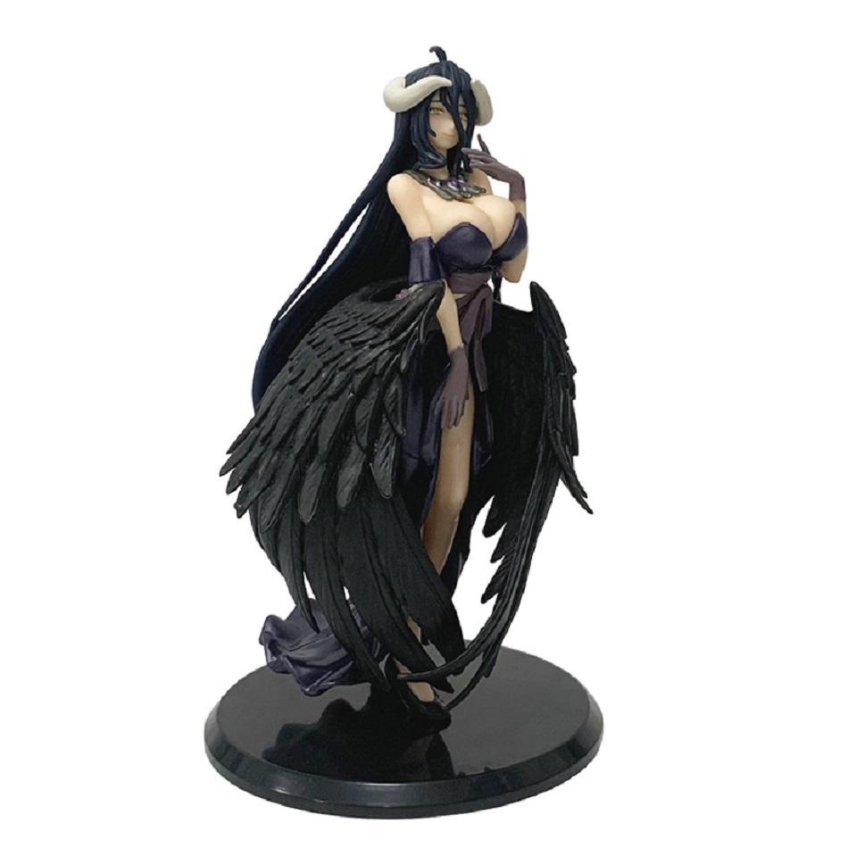 Heiße Anime Overlord Figur Albedo Partykleid Serie Actionfigur Figur PVC Schreibtisch Auto Dekoration Sammlungsmodell Spielzeug Geschenk