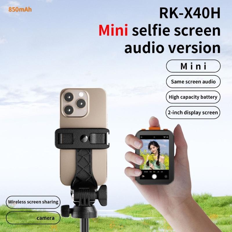 Vlog Selfie Monitor Screen 2.4/5Ghz With 2Inch 1080P Display Bluetooth-compatible Remote Control For Live Stream