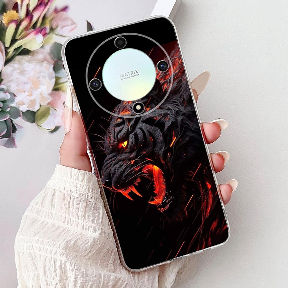 For Honor X9b 5G Case Flowers Butterfly Painted Cover Soft Silicone Casing For Honor X9 X9 b HonorX9b 5G Phone Case