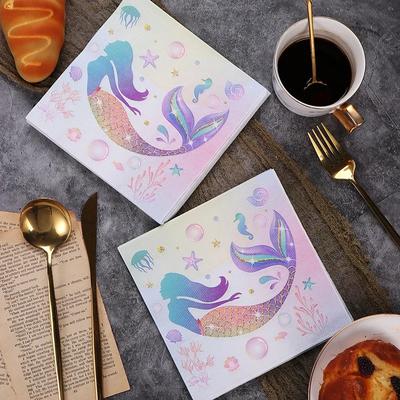 20pcs/Pac 33*33cm 2-Ply Disposable Party Napkin Cartoon Pattern