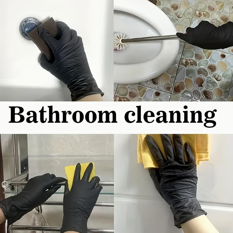 100/50pcs Latex Free Black Elastic Gloves (Box) Disposable Nitrile Gloves for Housework Cleaning Car Industry Gardening Cooking