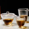 Japanese-Style Handmade Hammered Glass Small Teacup Sake Cup Tea Glass Cup