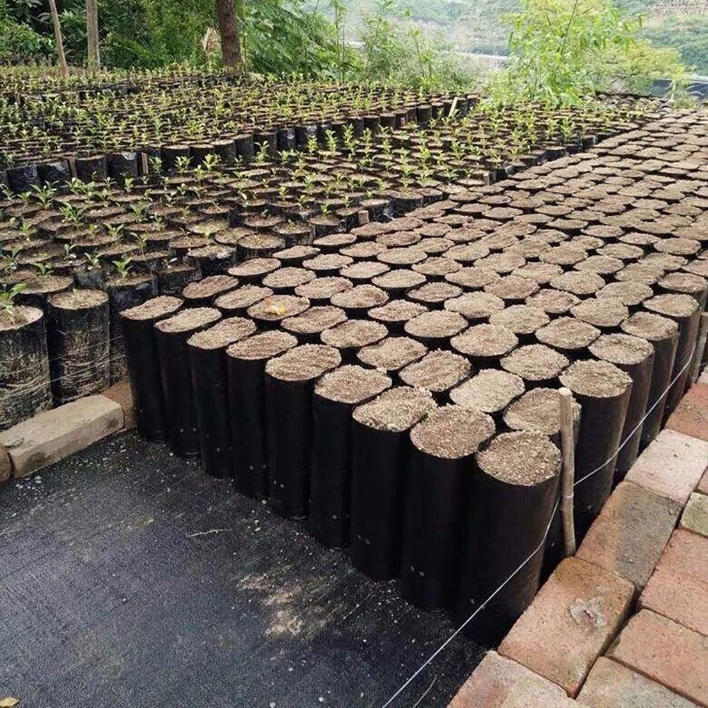 100Pcs Thicken Planting Bag Seedling Bag  for Garden Orchard Tree Transplanting
