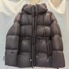 Womens Winter Hooded Puffer Coat With Drawstring Waist White Duck Down Fill Medium Warmth Regular Fit Daily Wear