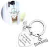 Stainless Steel Graduation Keychain Engraved Key Rings Graduation Key Holder Gift for College Graduated Student